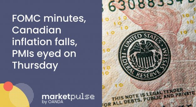 Market Insights Podcast – FOMC minutes, Canadian inflation falls, PMIs eyed on Thursday