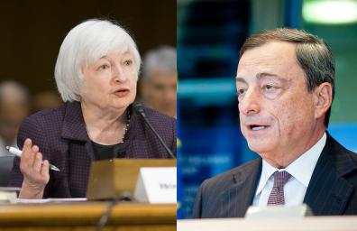 Central Bank Focus as Yellen and Draghi Grilled