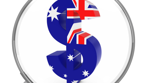Aussie falls to 2-week low