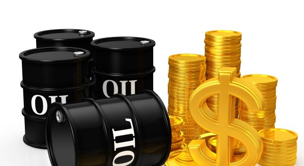 Oil showing volatility, gold rallies