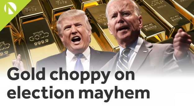 Gold choppy on election mayhem