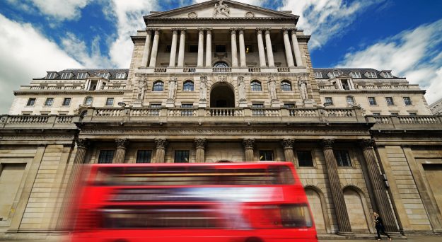 British pound higher as BoE holds rates