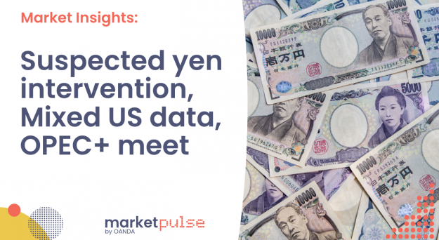 Podcast – Suspected yen intervention, mixed US data, OPEC+ meet