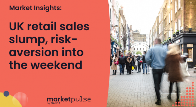 Market Insights Podcast – UK retail sales slump, risk-aversion into the weekend
