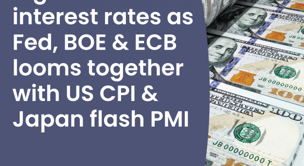 Market Insights Podcast – Big week on interest rates as Fed, BOE, ECB looms together with US CPI, Japan flash PMI